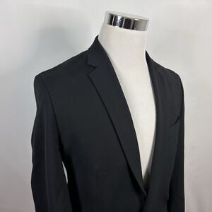 Banana Republic 42R Tailored Fit Sport Coat Black Cerruti Wool Two Button Vented